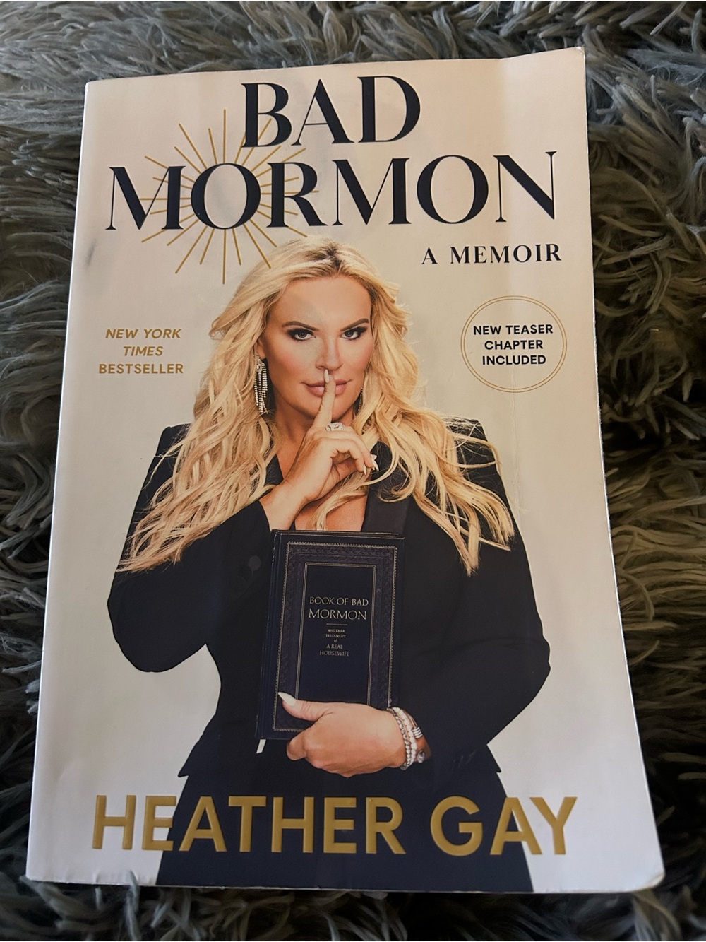 Bad Mormon: A Memoir - Hardcover Style Book (White, Black, Gold)